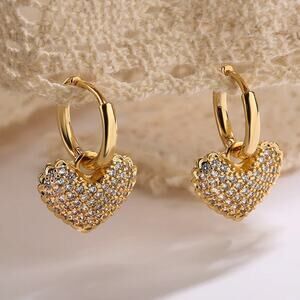Jewelry Pair Simple Style Commute Heart Shape